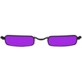 Glasses Vampire Black Purple